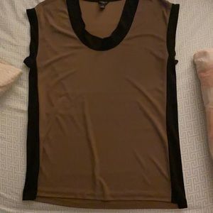 Brown and Black top by Ann Taylor!